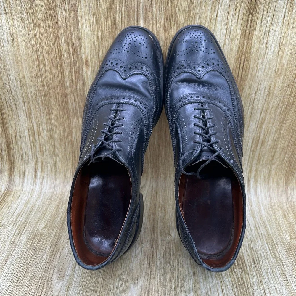 Allen Edmonds McAllister Men's Size 10.5 D Black Oxford Wingtip Brogue 6205